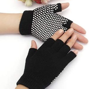 ITODA Yoga Pilates Gloves Cotton Fitness Workout Padded Pilates Yoga Accessories Paws Gloves Non Slip Barre Ballet Bikram Exercise Sport Gloves for Women and Men