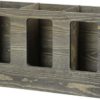 MyGift Vintage Gray Wood Gym Sports Fitness Foam Roller Holder Wall Mounted or Floor Storage Rack - Image 5