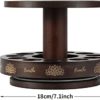 TJ.MOREE Essential Oil Storage Stand Meditation Accessories, Yoga Gifts for WomenTeacher Nurse, Relaxing Gifts for Holding Diffuser and Essential Oils Bottles - Walnut - Image 8