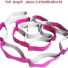 Stretch Out Strap Yoga Strap Polyester 12 Loops Fitness Stretching Strap for Stretching,Pilates,Aerial Yoga, Yoga Vitality Belt,Training,Physical Therapy - Image 3