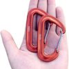 L-Rover Carabiner,12KN Lightweight Heavy Duty Carabiner Clips,Aluminium Wiregate Caribeaners for Hammocks,Camping, Key Chains, Outdoor and Gym etc,Hiking & Utility - Image 2