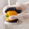 UOJO Reusable Household Cleaning Gloves and Non-Slip Grip Reusable Unlined Dishwashing Gloves Cleaning Brush (Grey-Brush-Halfpalm) - Image 5