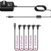 Pigtone Pedal Adapter 9V DC 1A 1000ma Tip Negative 5 Way Daisy Chain Cables Power Supply for Guitar Effect Pedals - Image 3