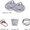 BPDVYRN Aerial Yoga Hammock Aerial Pilates Silk Yoga Swing Set Include Carabiners Daisy Chain - Image 5