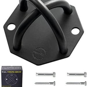 Wall Mount Bracket for Suspension Straps Trainer Anchor Wall Mount Yoga Ceiling Mount for Yoga Swing Battle Ropes Fitness Training Hammocks Olympic Rings Body Weight Strength Training Systems