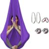 CurcKua 7PCS Aerial Yoga Hammock Silk Yoga Hammock, Aerial Yoga Swing for Inversion Exercises Improved Flexibility - Image 8
