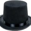 Kangaroo Black Costume Top Hat, Deluxe Black Top Hat Lincoln, Boys Ringmaster Hat, Magician's Hat, Cosplay Accessories, Steampunk Hat or Tall Victorian Top Hats for Kids, Adults, Men, Women - Image 2