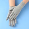 Reflective Mesh Driving Gloves for Women Summer Anti-UV Protection Sunscreen 2 Fingers Flip Touchscreen Cooling Breathable Gloves Cycling Riding Full Palm Sport Non-Slip Grip Motorcycle Golf Mittens - Image 4