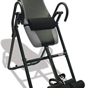 Body Vision IT9825 Premium Inversion Table with Removable Head Pillow & Lumbar Support Pad, - Heavy Duty - up to 250 lbs., Gray
