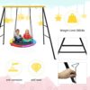 EOSAGA Extended Swing Frame with Ground Nail 300LBS, New Upgraded Heavy Duty A-Frame Metal Swing Stand for Kids Outdoor Fun, Fits for Most Swings & Yoga Swing, Fit for All-Weather - Image 4