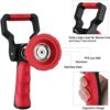 FANHAO High Pressure Fireman's Spray Nozzle, Heavy Duty Metal Garden Hose Nozzle with Slip Ergonomic Grip and Lever Handle, Adjustable Water Nozzle for Watering Lawn and Garden - Image 3