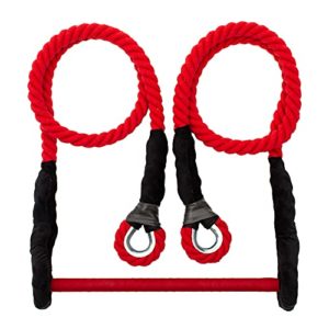 Aerial Trapeze, Aerial Gift, Aerial Trapeze Static, Aerial Equipment, Aerial Circus, Circus Equipment, Gift Trapeze Artist, Aerial Birthday, Circus props (9.8 ft (3 m), Red)