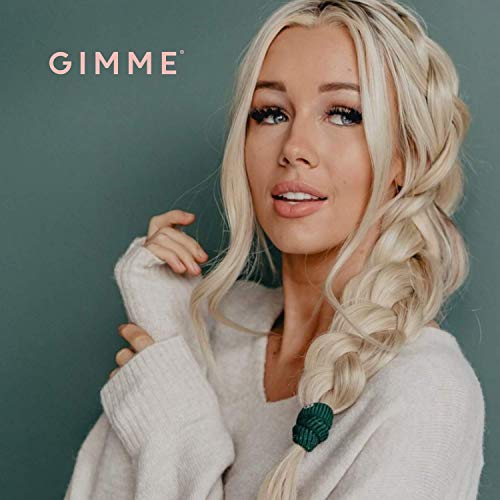 GIMME Bands Thick Fit Hair Ties | No Break Microfiber Thick Hair Elastics | Firm Yet Gentle Hold with No Snagging, Dents, or Breakage | Black Onyx - Image 6