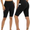 CHRLEISURE Biker Shorts with Pockets for Women High Waist, Tummy Control Workout Spandex Shorts - Image 2