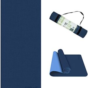 TOPLUS Yoga Mat - Classic 1/4 Inch Thick Pro Yoga Mat Eco Friendly Non Slip Fitness Exercise Mat with Carrying Strap-Workout Mat for Yoga, Pilates and Floor Exercises