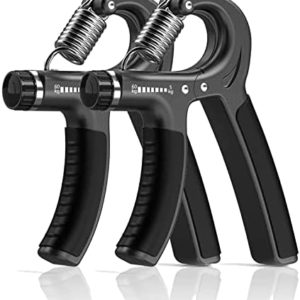 Grip Strength Trainer 2 Pack 11-132 lbs, Non-Slip Gripper,Adjustable Resistance Hand Grip Strengthener for Muscle Building and Injury Recovery