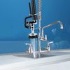 COOLWEST Pre-Rinse Sprayer Head with Hand Grip for Commercial Kitchen Sink Faucet, High Pressure Dish Spray Valve Nozzle Replacement Kit for Wall Mount Commercial Faucet - Image 5