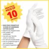 100% Cotton Gloves for Eczema, Dry Hands, Sensitive Skin, Overnight Moisturizing - 10 Pairs - Image 4