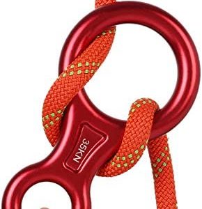 AOKWIT Rescue Figure 8 Descender Climbing Gear Downhill Equipment 35KN/3500kg 7075 Aluminum Alloy Rigging Plate for Climbing Belaying and Rappeling Device