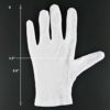 Plain White 100% Cotton Gloves for Eczema Small Bulk 12 Pairs,Thin Dry Hand Therapy Gloves Moisturizing Women Night Sleeping - Image 2