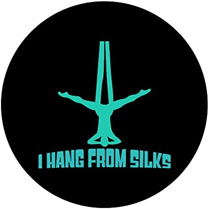 Silks Circus Freak Aerial Yoga Aerial Hoop Aerialist Tshirt PopSockets Swappable PopGrip - Image 3