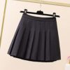 Womens Girl High Waisted Pleated Tennis Skirt School A-Line Skater Skirts with Lining Shorts - Image 4