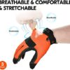 Vgo 3-Pairs Work Glove, High Dexterity Synthetic Leather with Silicone for Antislip,Multipurpose(Size XL,3 Color,SL7895) - Image 6
