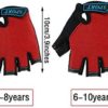 3 Pairs Kids Half Finger Gloves Sport Gloves Non-Slip Gel Gloves for Children Cycling Biking - Image 3