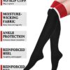 3 Pairs Thigh High Compression Socks for Women Circulation Over the Knee Stockings - Best Support for Running,Travel - Image 2