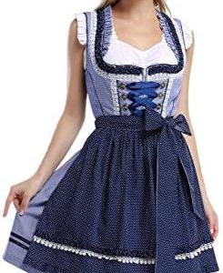 GloryStar Oktoberfest Dress Women's German Dirndl Dress Costumes for Bavarian Oktoberfest Carnival Halloween
