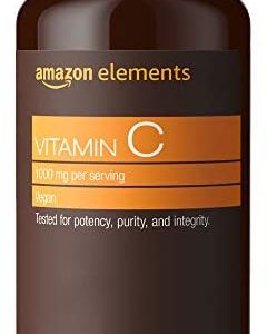 Amazon Elements Vitamin C 1000mg, Supports Healthy Immune System, Vegan, 300 Tablets, 10 month supply