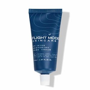 Flight Mode Restoring Hand Cream | Travel Size Moisturizer for Dry Hands – Rejuvenating, Anti-Aging Skin Lotion for Men or Women - 50g/1.06oz