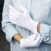 100% Cotton Gloves for Eczema, Dry Hands, Sensitive Skin, Overnight Moisturizing - 10 Pairs - Image 7