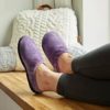 Dearfoams Women's Indoor/Outdoor Memory Foam Darcy Microfiber Velour Clog, Wide Widths Slipper - Image 6