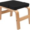 MengK Wooden Yoga Inversion Stool Black - Image 6