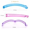 RC ROCHE ORNAMENT 6 Pcs Womens Thin Banana Ponytail Maker Holder Cute Secure Grip Hair No Slip Girls Ladies Beauty Fashion Accessory Clamp Clasp Clip, Medium Transparent Multicolor - Image 4