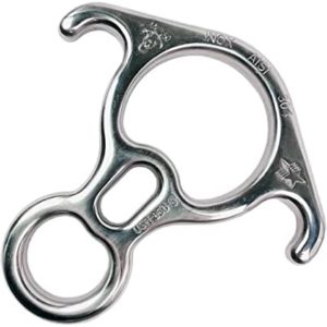 ProClimb 50 kN Rescue Figure 8 Descender - Stainless Steel Belay Device w/Bent-Ears - Figure 8 Belay Device - Descender - Rappelling Devices - Rigging Palates