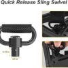 Rifle Sling 2 Point Sling Quick Adjust with QD Sling Swivels, 2 PCS QD Sling Mount for Mlok, Rifle Straps with Fast Adjust Thumb Loop - Image 4