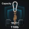 10 PCS Stainless Steel Carabiner Clip Spring-Snap Hook - Lotsun M4 1.57 Inch Heavy Duty Carabiner Clips for Keys Swing Set Camping Fishing Hiking Traveling - Image 6