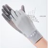 Reflective Mesh Driving Gloves for Women Summer Anti-UV Protection Sunscreen 2 Fingers Flip Touchscreen Cooling Breathable Gloves Cycling Riding Full Palm Sport Non-Slip Grip Motorcycle Golf Mittens - Image 2