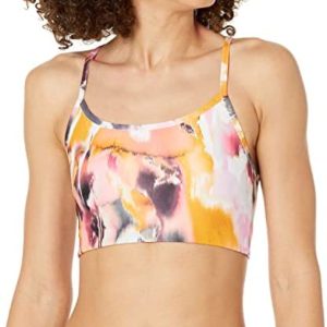 Sage Activewear Women's Wirefree Sports Bra Moisture Wicking Racerback Stretch Padded Athletic Shelf Yoga Tank Top