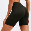 Women's High Waist Biker Short Side Pocket Workout Tummy Control Bike Shorts Yoga Running Exercise Spandex Leggings - Image 5
