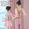 WANWEN Yoga Sticks Training for Posture Corrector,Humpback Correction Stick Yoga Open Back,Men Women Posture Trainer Corrector,Stretching Tool with Stick Buckle for Teenagers Students Adults - Image 2