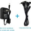 Pigtone Pedal Power Supply Adapter 9V DC 1A 1000ma Tip Negative 5 Way Daisy Chain Cables for Guitar Effect Pedals - Image 6