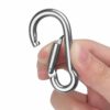 30 Pack Spring Snap Hook, Carabiner Clip Galvanized Steel, Silver Quick Link Clip Keychain for Camping, Hiking, Outdoor, Gym, Small M5 Carabiners for Dog Leash & Harness - Image 6