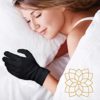 Black Gloves XL (10 Pair) - Cotton Gloves for Eczema, Cotton Gloves for Dry Hands, Black Cotton Gloves for Women, Spa Glove, Lotion Glove, Sleeping Glove - Image 7