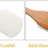 Leotruny 100% Natural Exfoliating Loofah with Long Wooden Handle Shower Back Brush (Off-White (2 Pack)) - Image 3