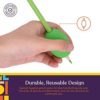 Special Supplies Egg Pen-Pencil Grips for Kids and Adults Colorful, Cushioned Holders for Handwriting, Drawing, Coloring - Ergonomic Right or Left-Handed Use - Reusable (6-Pack) - Image 5