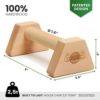 woodpower® PowerBars® - Wooden Parallettes Joint-Friendly Push-up Handles, Handstand Bars and Mini Bars, Non-Slip for Indoor and Outdoor Use for Calisthenics, Fitness and Handstand (PowerBars XS) - Image 5
