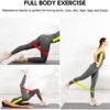 Resistance Bands Set 17pcs, Resistance Band, Exercise Bands Fitness Workout with Wide Handles, Door Anchor, Steel Clasp, Carry Bag, Ankle Straps for Home Gym Outdoor Travel - Image 6